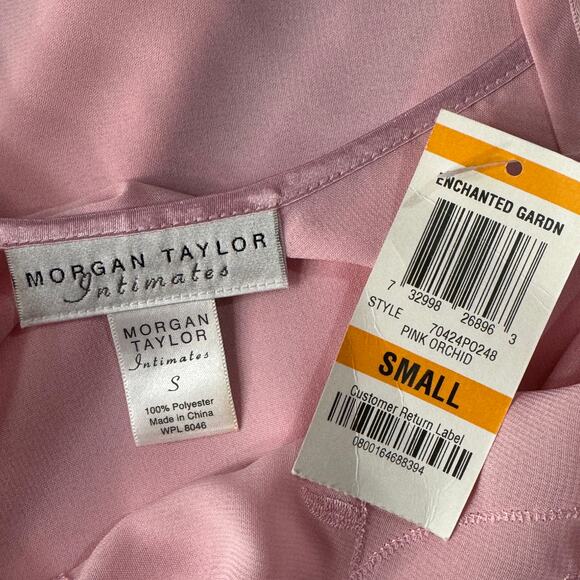 Morgan Taylor Intimate Small Nightgown Floral Spaghetti Strap Semi-Sheer Nightie - Picture 8 of 9